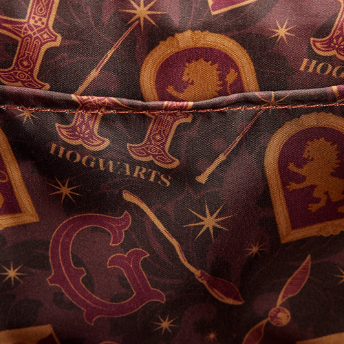 Loungefly Web Exclusive: Harry Potter Gryffindor Banner Velvet Mini Backpack