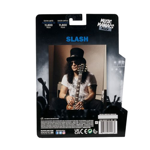 Music Maniacs Rock Wave 3 Guns N Roses Slash 6" Scale Action Figure