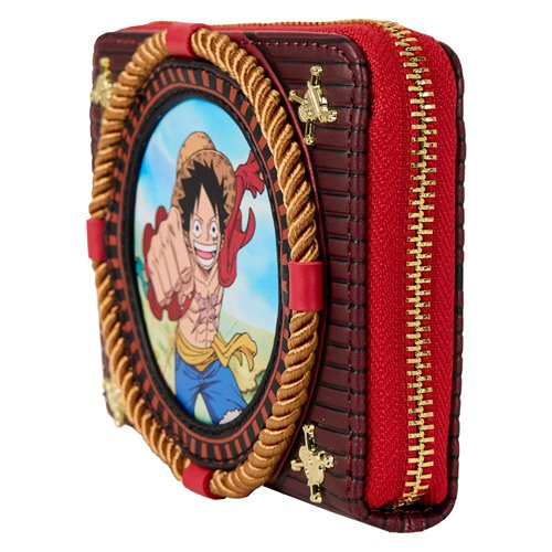 One Piece Luffy Nautical Zip-Around Wallet by Loungefly