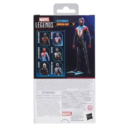 Spider-Man Marvel Legends Series GameVerse Miles Morales Boricua Suit 6-Inch Action Figure