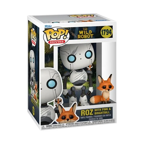 Funko POP Movies: The Wild Robot - Roz with Fink & Brightbill