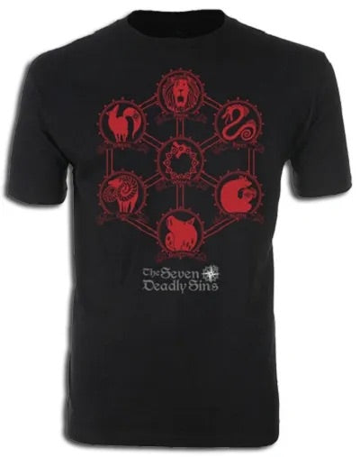 The Seven Deadly Sins Icons T-Shirt
