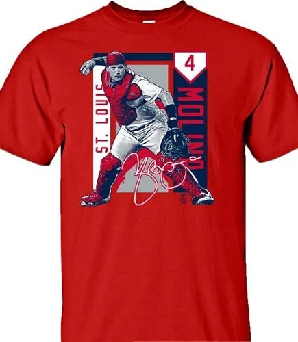 MLB ST. LOUIS CARDINALS - YADIER MOLINA COLOR BLOCK T-SHIRT