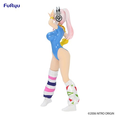 Super Sonico Concept 80's Another Color Blue Statue