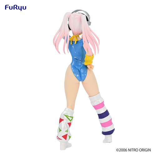 Super Sonico Concept 80's Another Color Blue Statue