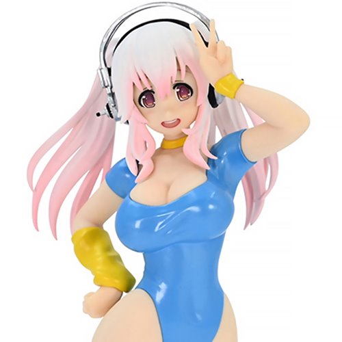 Super Sonico Concept 80's Another Color Blue Statue