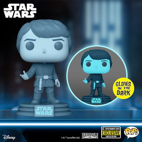Funko POP! Star Wars: Holographic Luke Skywalker - EE Exclusive