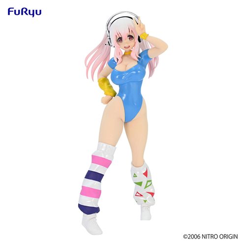 Super Sonico Concept 80's Another Color Blue Statue