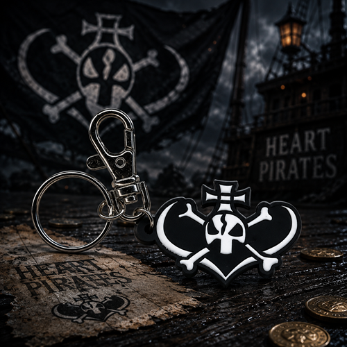 BODACIOUS SPACE PIRATES JOLLY ROGER PVC KEY CHAIN