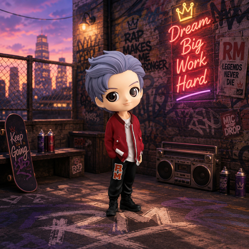 BTS RM Mic Drop Vol. 1 TinyTAN Q Posket Statue