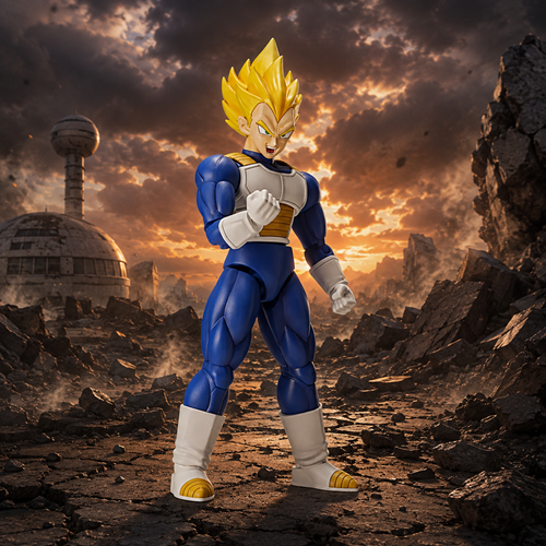 Bandai Dragon Ball Z Figure-rise Standard Super Saiyan Vegeta (New PKG Ver) Figure