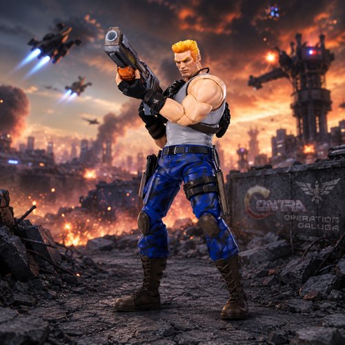 Contra: Operation Galuga - Bill Rizer Exquisite Basic 1:12 Action Figure