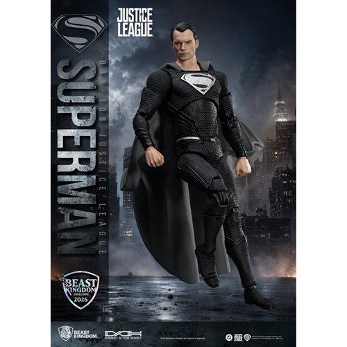 DC Justice League Superman Black Suit DAH-108 Action Figure - Limited Edition
