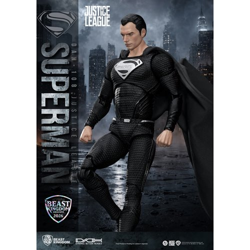 DC Justice League Superman Black Suit DAH-108 Action Figure - Limited Edition