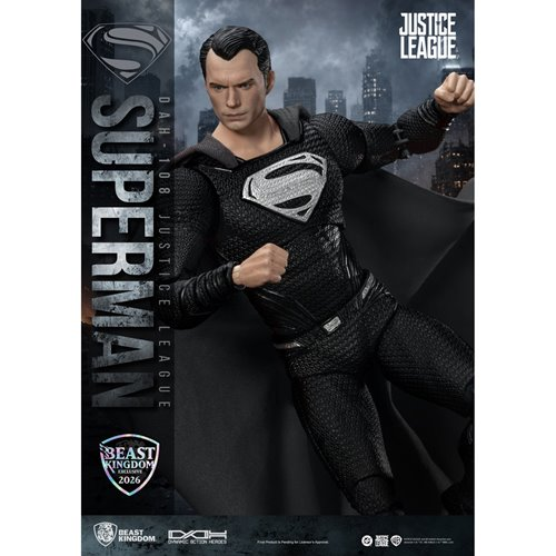 DC Justice League Superman Black Suit DAH-108 Action Figure - Limited Edition