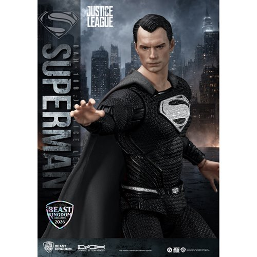 DC Justice League Superman Black Suit DAH-108 Action Figure - Limited Edition
