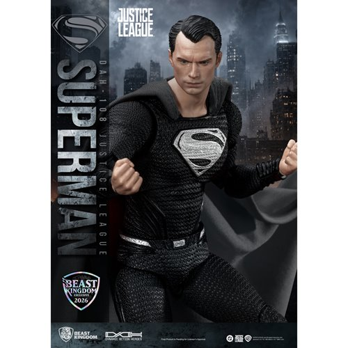 DC Justice League Superman Black Suit DAH-108 Action Figure - Limited Edition
