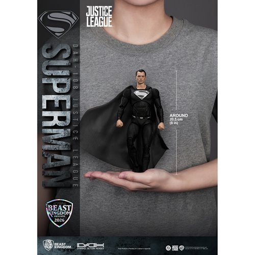 DC Justice League Superman Black Suit DAH-108 Action Figure - Limited Edition
