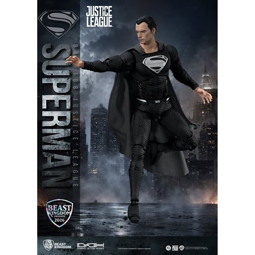 DC Justice League Superman Black Suit DAH-108 Action Figure - Limited Edition