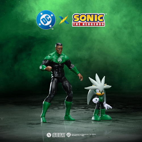DC X Sonic the Hedgehog Silver as Green Lantern & Green Lantern Action Figures Multipack (Copy)