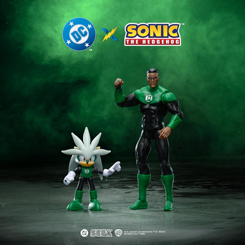 DC X Sonic the Hedgehog Silver as Green Lantern & Green Lantern Action Figures Multipack (Copy)