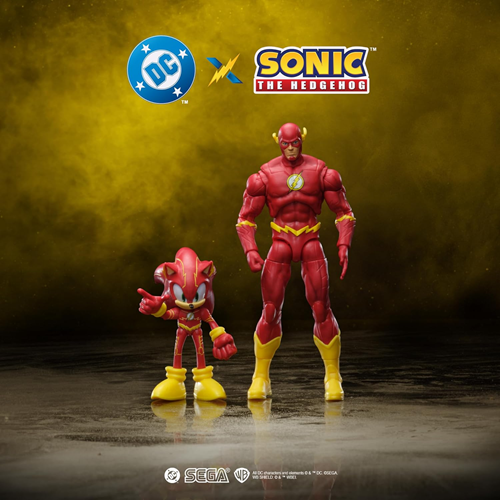 DC X Sonic the Hedgehog Sonic as The Flash & The Flash Action Figures Multipack