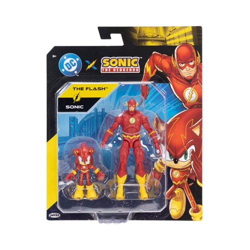 DC X Sonic the Hedgehog Sonic as The Flash & The Flash Action Figures Multipack
