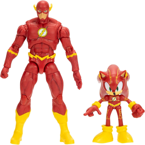 DC X Sonic the Hedgehog Sonic as The Flash & The Flash Action Figures Multipack
