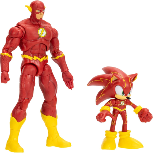DC X Sonic the Hedgehog Sonic as The Flash & The Flash Action Figures Multipack