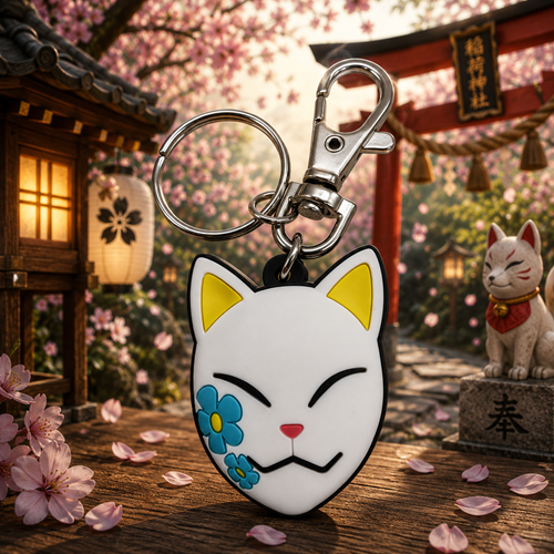 DEMON SLAYER - MAKOMO WARDING MASK PVC KEYCHAIN