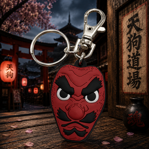 DEMON SLAYER - UROKODAKI MASK PVC KEYCHAIN