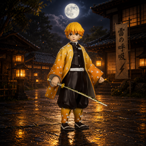 Demon Slayer Wave 4 Zenitsu Agatsuma Season 2 5-Inch Scale Action Figure