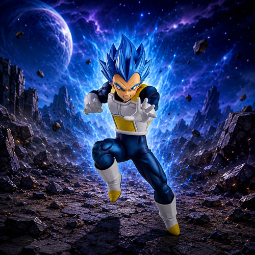 Dragon Ball Super Chosenshiretsuden II SSGSS Vegeta Evolution Vol. 7 Statue