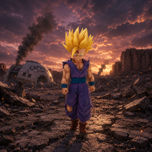 Dragon Ball Z Super Saiyan 2 Gohan Ver. A Solid Edge Statue