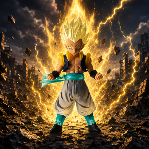 Dragon Ball Z Super Saiyan Gotenks Clearise Statue