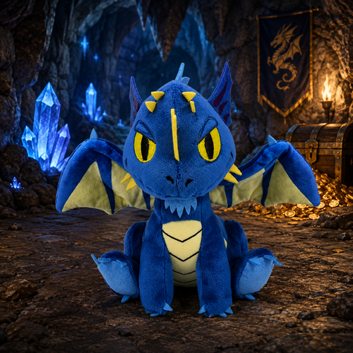 Dungeons & Dragons Blue Dragon 7 1/2-Inch Phunny Plush