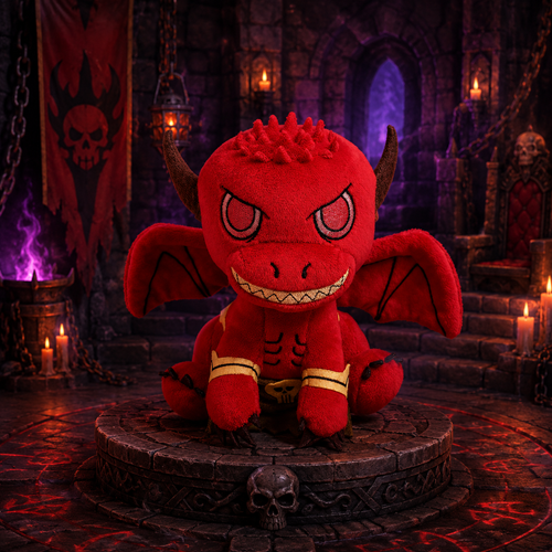 Kidrobot Dungeons & Dragons Pit Fiend 7 1/2-Inch Phunny Plush