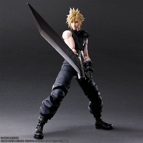 Square Enix Final Fantasy VII Rebirth Cloud Strife Play Arts Kai Action Figure