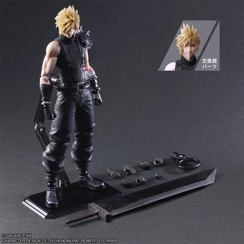 Square Enix Final Fantasy VII Rebirth Cloud Strife Play Arts Kai Action Figure