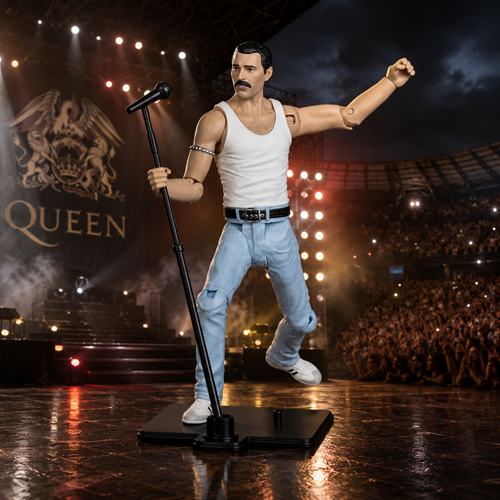 Music Maniacs Rock Wave 3 Queen Freddie Mercury 6" Scale Action Figure