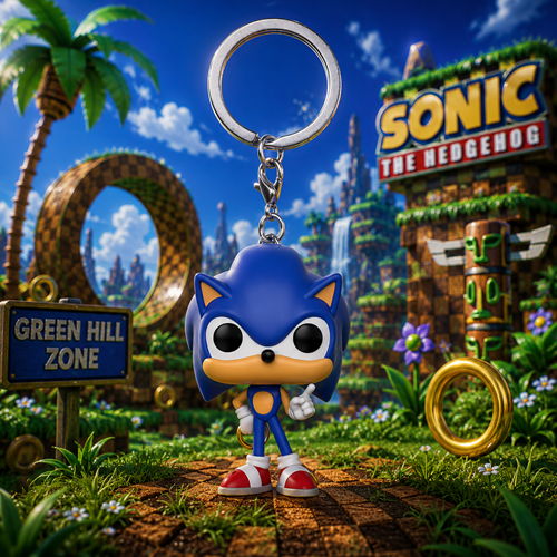Funko Pop! Keychain: Games - Sonic with Ring