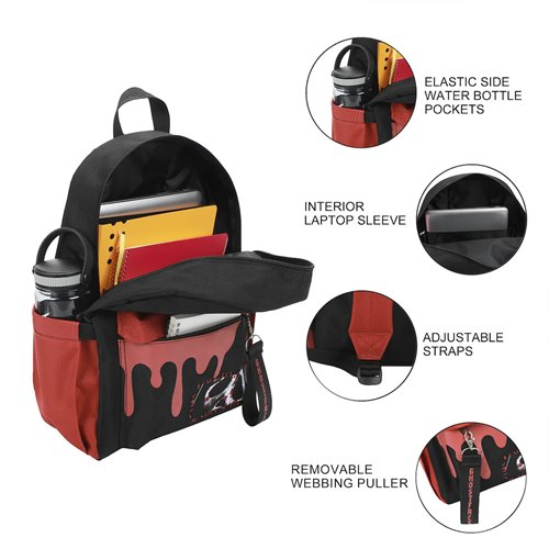 Ghost Face Mask and Blood Drip 16.5 Inch Backpack