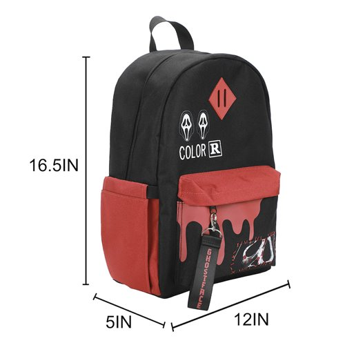 Ghost Face Mask and Blood Drip 16.5 Inch Backpack