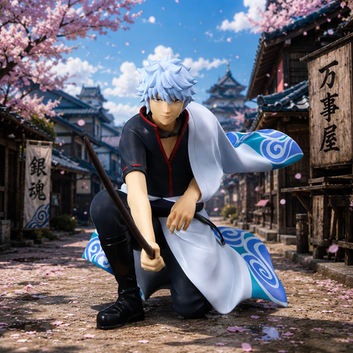 Gintama Gintoki Sakata Anniversary Version Statue
