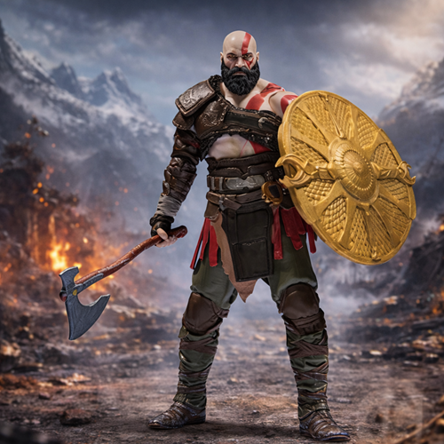 God of War Kratos Shapes Collection 6-Inch Action Figure