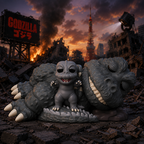Funko POP! Movies: Sleeping Godzilla with Minizilla