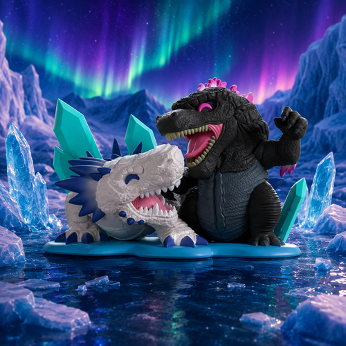 Godzilla x Kong: The New Empire Collection Godzilla vs Shimo Vinyl Figure 2-Pack #2