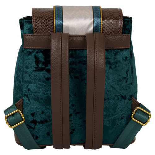 Loungefly Web Exclusive: Harry Potter Slytherin Banner Velvet Mini Backpack