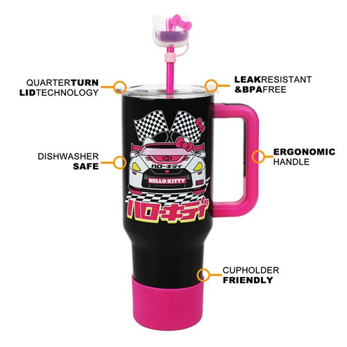 Hello Kitty and Friends Tokyo Speed 40 oz. Stainless Steel Tumbler