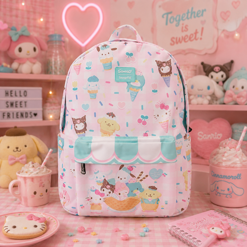 Hello Kitty Full-Size Nylon Backpack